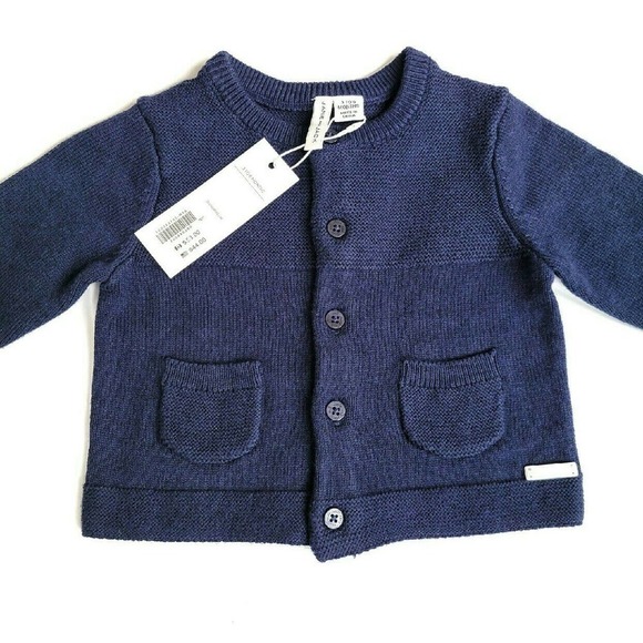 Janie & Jack Navy Cardigan 3-6m NWT - Picture 2 of 4